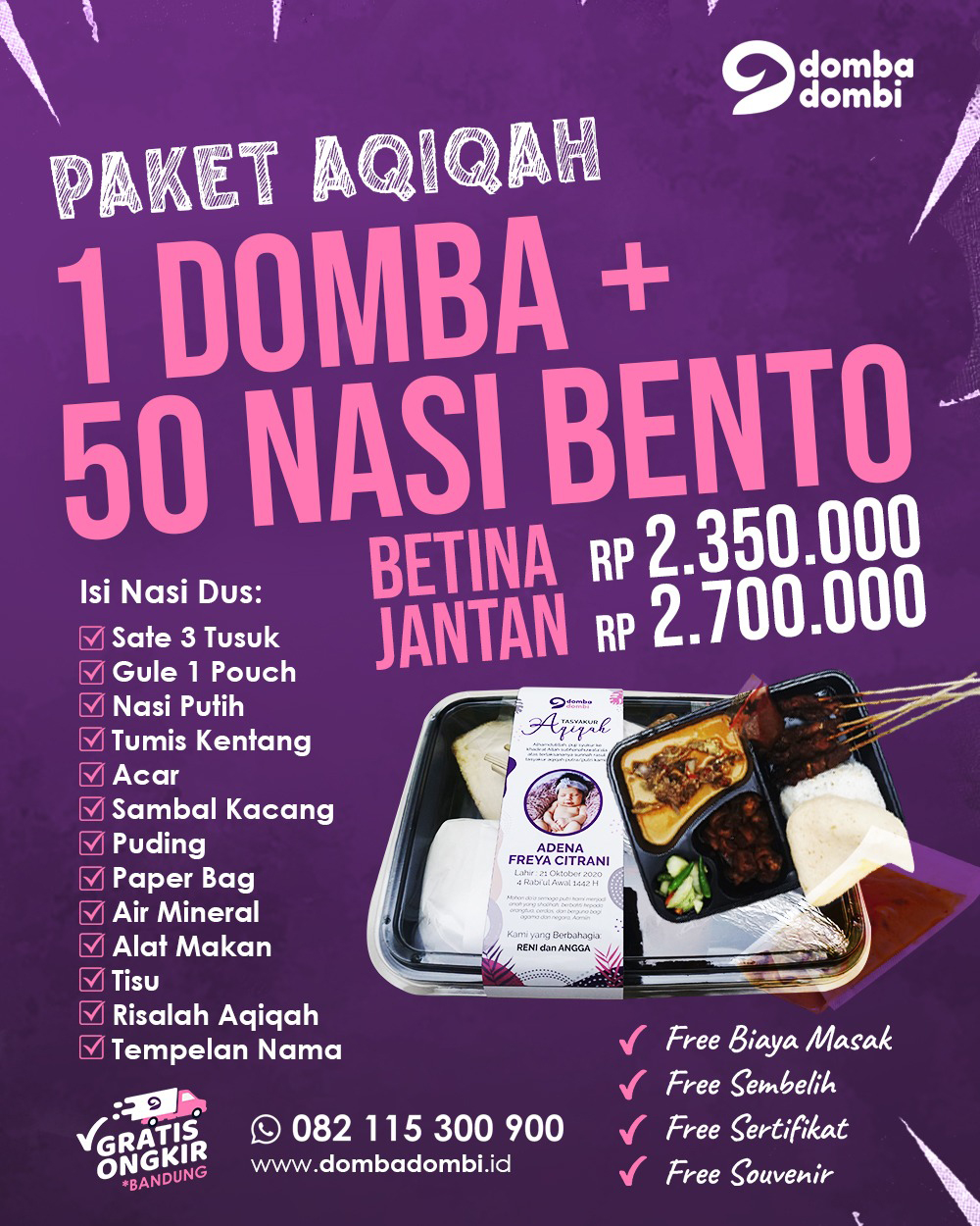 Jasa Aqiqah Anak Bandung